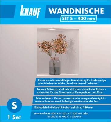 Knauf Wandnischen-Set M (60 x 36,2 cm, Holz)